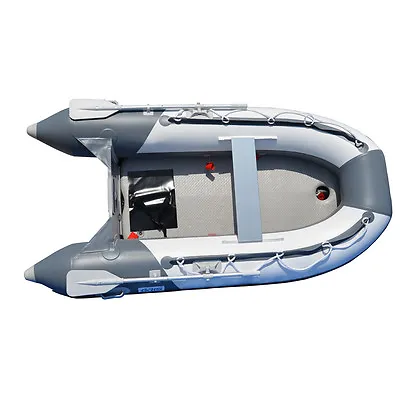 $869 • Buy 2.5M Inflatable Boat Inflatable Pontoon Dinghy Raft Boat  With Air-deck Floor 