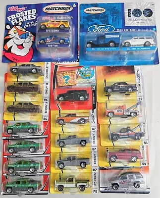 Vintage 2000s Matchbox Truck Lot Of 21 Silverados Treasure Inside Avalanche • $89.99