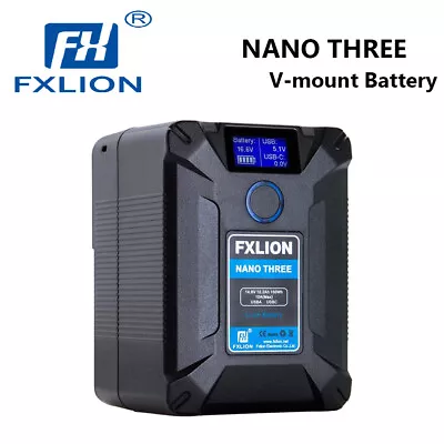 $279 • Buy US FXLION Nano Three 14.8V 10.2Ah 150Wh V-Mount/V-Lock Battery With Type-C D-TAP