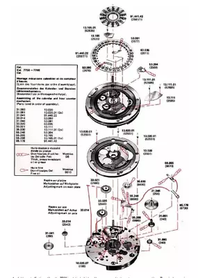 $48 • Buy New Sealed ETA / Valjoux 7750 Watch Parts (Balance, Fork, Wheels, Pinions Etc.)