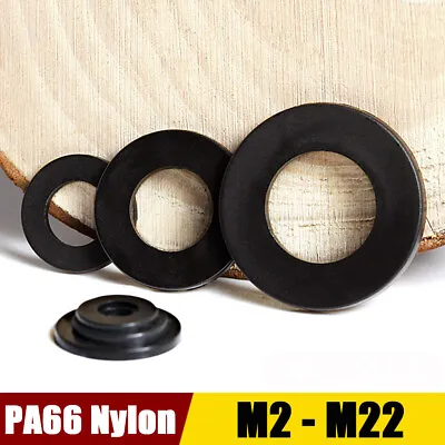 Plastic Nylon Flat Spacer Washer Insulation Gasket Ring For Screw Bolt M2 - M22 • $2.19