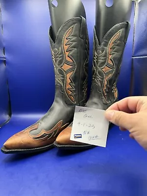 New CodeWest By Tony Lama Cowboy Boots Wingtip And Inlay 11.5M Made In USA • $179