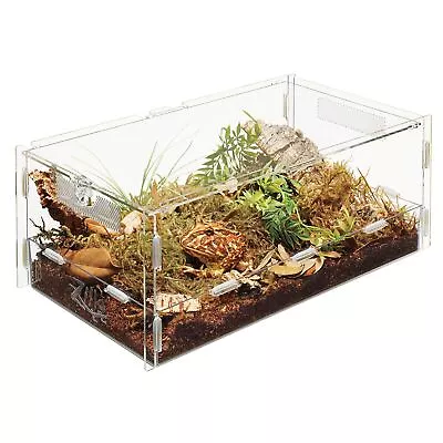 Zilla Micro Habitat Terrarium Enclosure For Small Tree Dwelling Reptiles Large • $18.99