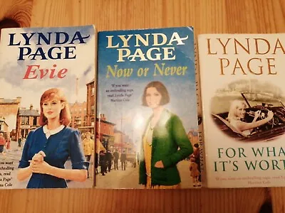 £1.99 • Buy 3 Books By Lynda Page, Evie, Now Or Never, For What It's Worth.