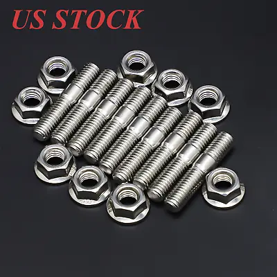 9 Exhaust Manifold Stud Set For Honda Acura Only Kit B/D Series Civic Integra V3 • $12.89