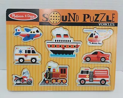 Pre Owned Melissa & Doug Sound Puzzle Vehicles • $8.30