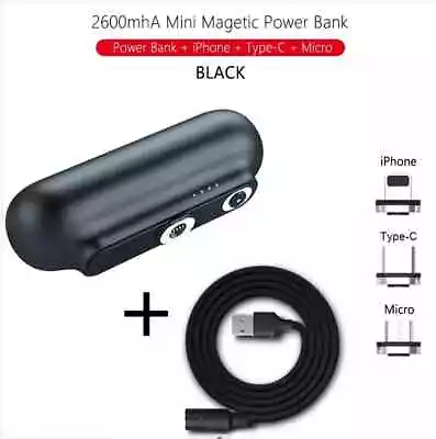 Super Small Magnetic Power Bank Portable Charger For IPhone & Android • $15.99