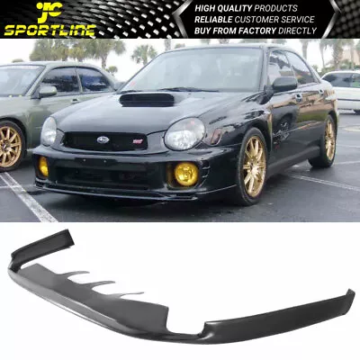 Fits 02-03 Subaru Impreza WRX Sedan P-D Style Black PU Front Bumper Lip Splitter • $89.99