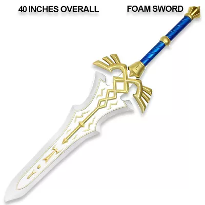 New Blue And Gold Zelda Foam Cosplay Sword Costume LARP Blade Collection • $29.71