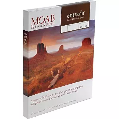 Moab Entrada Rag FineArt 2-Side Natural Matte Inkjet Paper 11x17  25 Sheets • $91.21