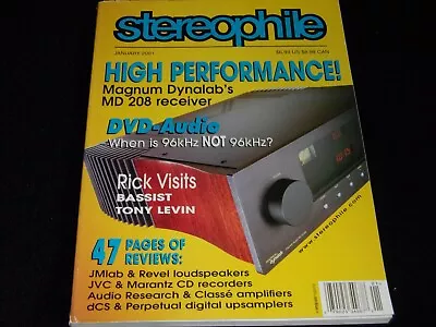 Stereophile Magazine <>january 2001<>magnum Dynalab Md 208 Receiver • $13.09