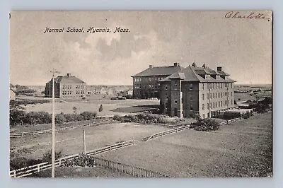 Normal School HYANNIS Massachusetts Antique Cape Cod Postcard UDB 1907 • $12.99