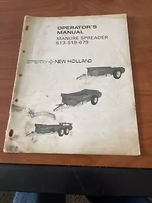 New Holland 513 519 679 Manure Spreader Operator’s Manual • $15