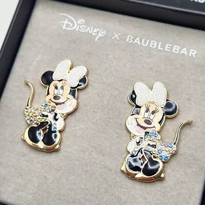 NWT Disney X Baublebar Minnie Mouse In Rainbow Dress Confetti Stud Earrings • $35