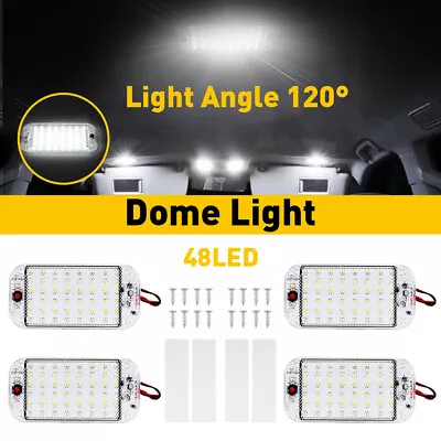 NEW RV LED 12v CEILING FIXTURE DOUBLE DOME LIGHT FOR CAMPER TRAILER RV MARINE • $17.99