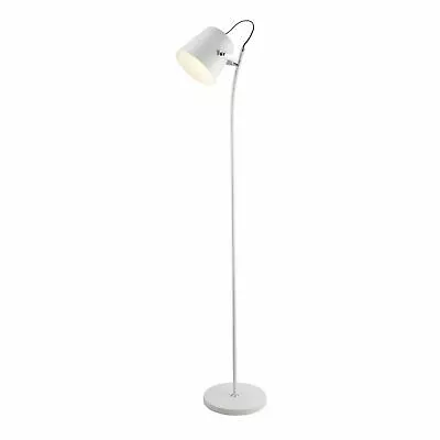 Modern Flower Pot 1 Light Floor Lamp Painted White 1099WH Searchlight  • £39.99