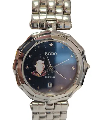 Rado Florence Blue With Date 129.3736.4Libya Gaddafi QaddafiLadies Swiss Watch • $290