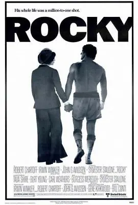 ROCKY Movie POSTER 27 X 40 Sylvester Stallone Talia Shire Burgess Meredith C • $24.95