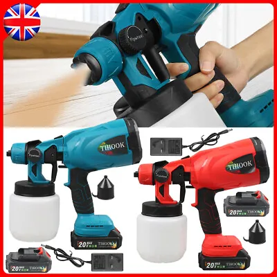 Spray Gun Cordless Fence Wall Paint Sprayer Electric Airless For Makita MIRTHBUY • £35.99