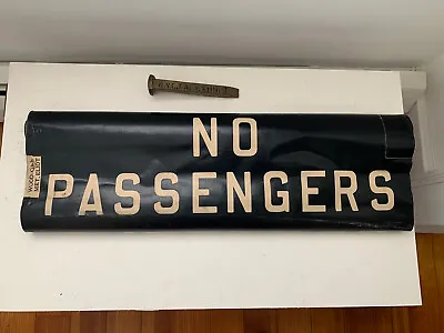 Ny Nyc Bus Roll Sign 1972 Triboro Coach Driver Side Vintage Vellum No Passengers • $129.95