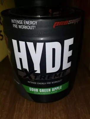 Hyde Xtreme Intense Energy Pre Workout Sour Green Apple 7.8 Oz 222 G EXP 8/23 • $41