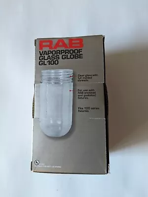 RAB Lighting Vaporproof Glass Globe GL100 Clear • $12.50