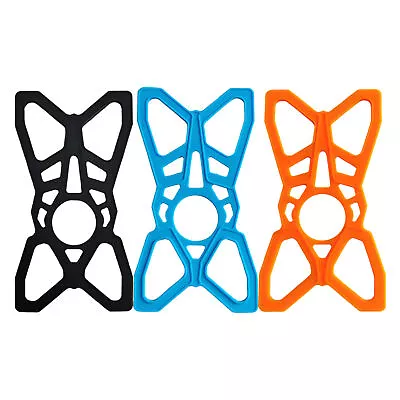 4 PCS Motorcycle X Web Grip Silicone Cell Phone Holder Band Elastic Security  • $8.72