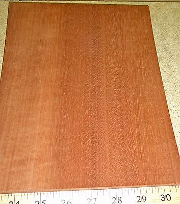 African Makore Wood Veneer 8  X 10  With Paper Backing (10 Mil Back)  A  Grade • $13.75