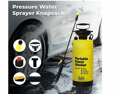 High Pressure Water Spray Car Wash Pressure Sprayer Knapsack Garden Car Washer • £17.99