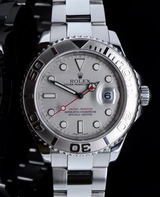 $14900 • Buy Auth 2003 Rolex Yacht Master Steel Men’s Wrist Watch Box + Papers F Serial 16622
