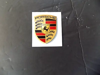 1 Porsche Crest Sticker  Vinyl Decal Original Size--  2 1/2  X 2  Not Metal • $12.50