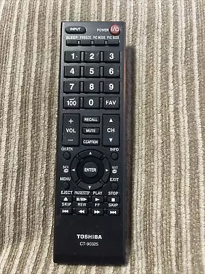 $4.99 • Buy TV Remote Control CT-90325 For Toshiba 50L2200U 37E20 22AV600 32C120U
