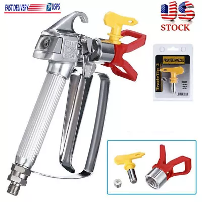 3600PSI Airless Paint Spray Gun With 517 Tip Nozzle Guard For Wagner Sprayers • $23.99
