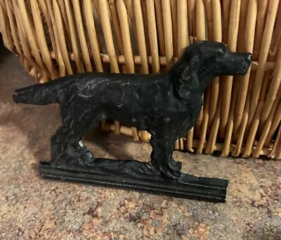 Black Labrador Retriever Dog Figurine Metal Vintage Please Read Description! • $45