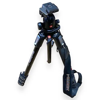 Manfrotto Tripod 190 - 3 Section - Black - Cross Body Strap - Italy • $142.06