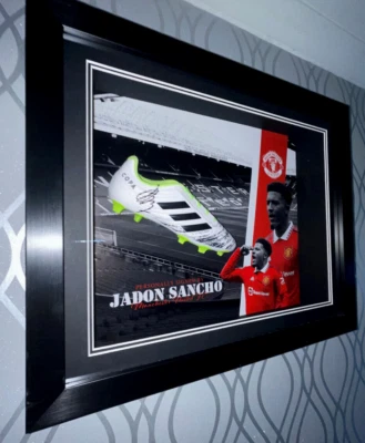 £179.99 • Buy Framed Jadon Sancho Signed Manchester United Man Utd Boot
