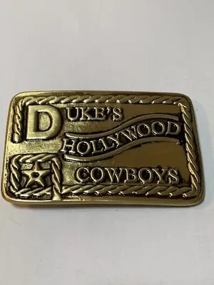 Duke's Hollywood Cowboys Belt Buckle John Wayne BRASS Red River D Style • $60