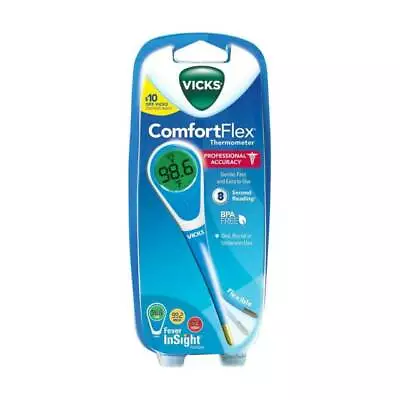 Vicks ComfortFlex Digital Thermometer W Storage Case 328785509656VL • $25.99