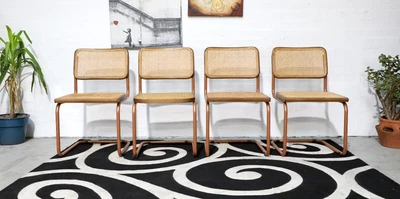 $1125 • Buy FREE DELIVERY-Retro Vintage Mid Century Cesca Chair X4
