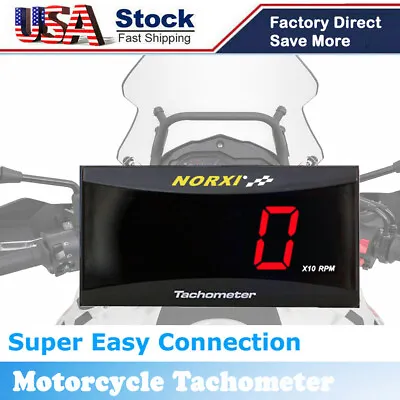 Koso Motorcycle Digital Tachometer RPM Meter Motorcycle Norxi Tachometer Gauge • $16.99