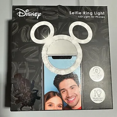 Disney Mickey Minnie Mouse Princess Crown Selfie Ring LED Light For Cell Phones • $7.99