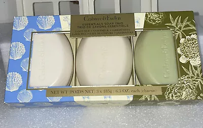 Crabtree & Evelyn Essentials Soap Trio La Source GOATMILK GARDENERS 3 Bar Soap • £30.84