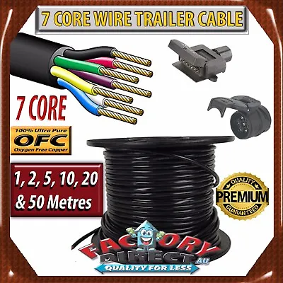 $11.95 • Buy 7 Core Wire Trailer Cable Power Cable Automotive Boat Caravan Truck Coil V90PVC.