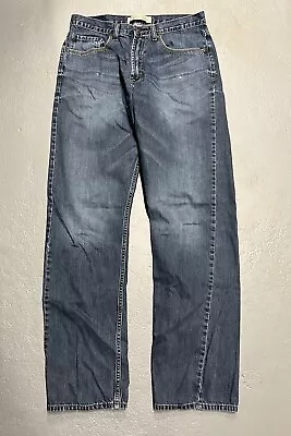 Mens Wrangler Blue Jeans Relaxed Straight Size 32x34 99RHWIH • $10