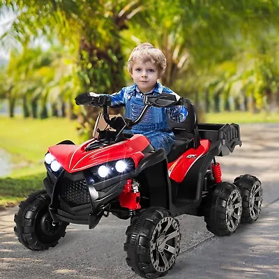 Kids Electric ATV 12V Battery Powered Ride On Quad Bike W/ Back Trunk LED Lights • £179.95