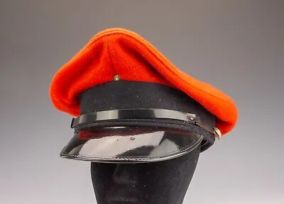 Vintage Tower Clothiers Ltd. - Army Military Officer's Red Peak Cap - Size 7 56 • £14.99