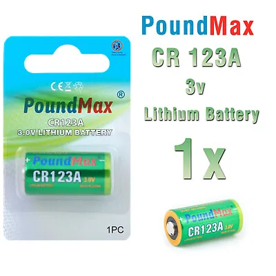 1 X PoundMax  CR123A 3 V Lithium-Ion Photo Battery  • £2.99