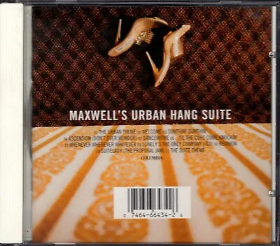 COMPACT DISC: Maxwell CD  Maxwell's Urban Hang Suite  On Columbia Records • $2