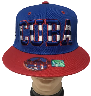 CUBA Flag 3D Embroidered Snapback Cap Adjustable Baseball Hats LOT Free Shipping • $20.50