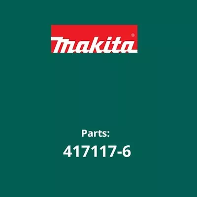 Original Makita Part # 417117-6 LOCK-OFF BUTTON 5402NA • $22.58